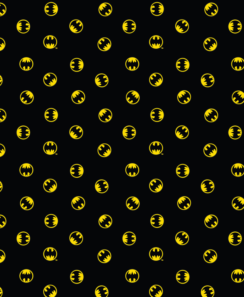 Craft Cotton Co - DC Comics - Batman Logo (Small) - Black