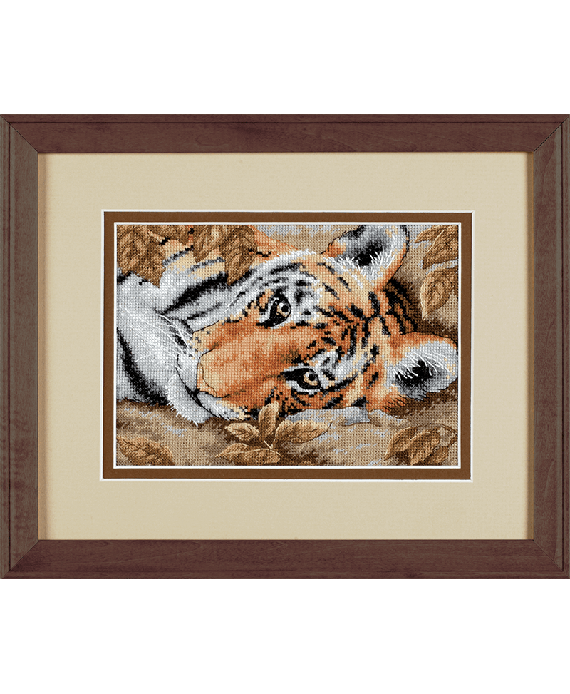 Dimensions Gold Collection Petite Counted Cross Stitch Kit - Beguiling Tiger