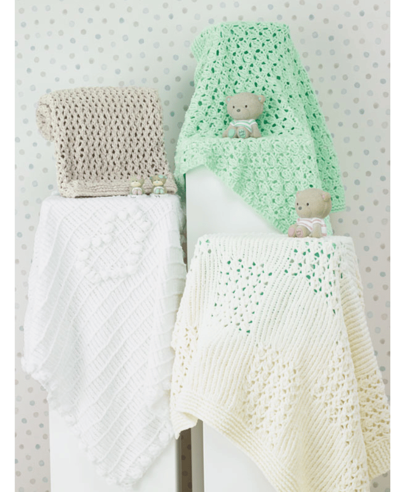 James C Brett JB447 Blankets in Flutterby Chunky