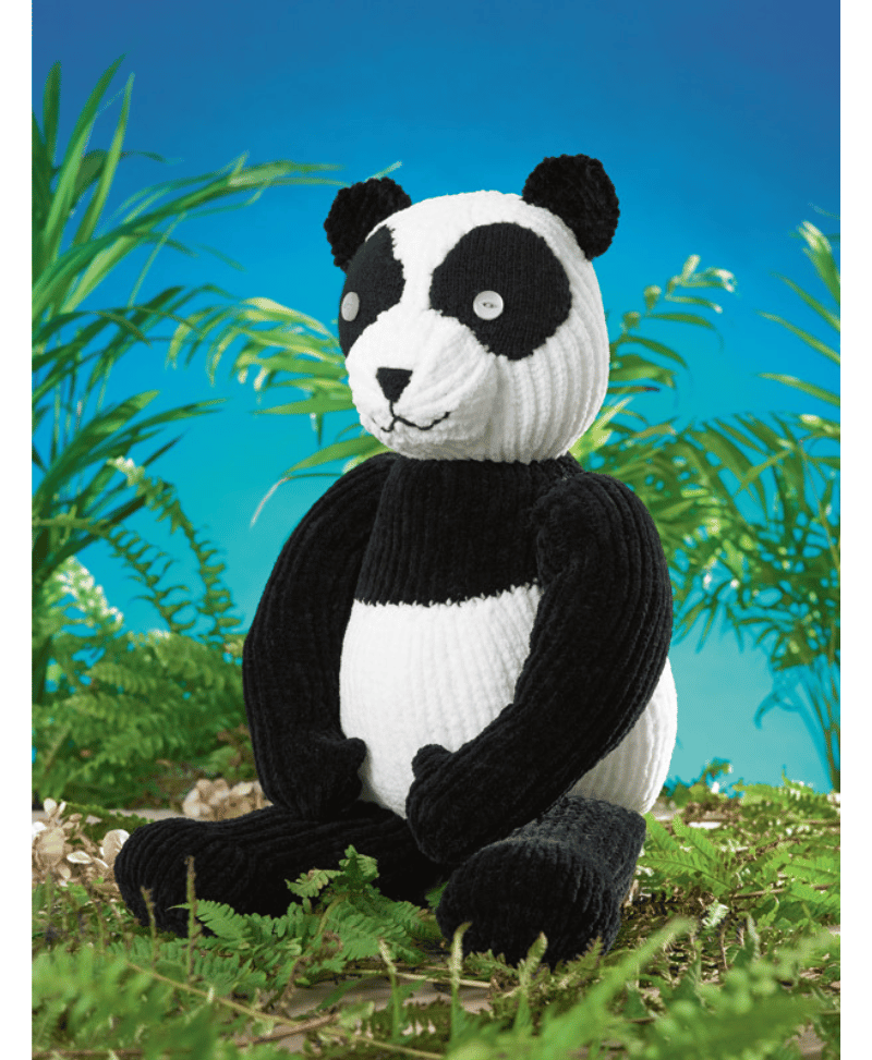 James C Brett JB458 Toy Panda in Flutterby Chunky