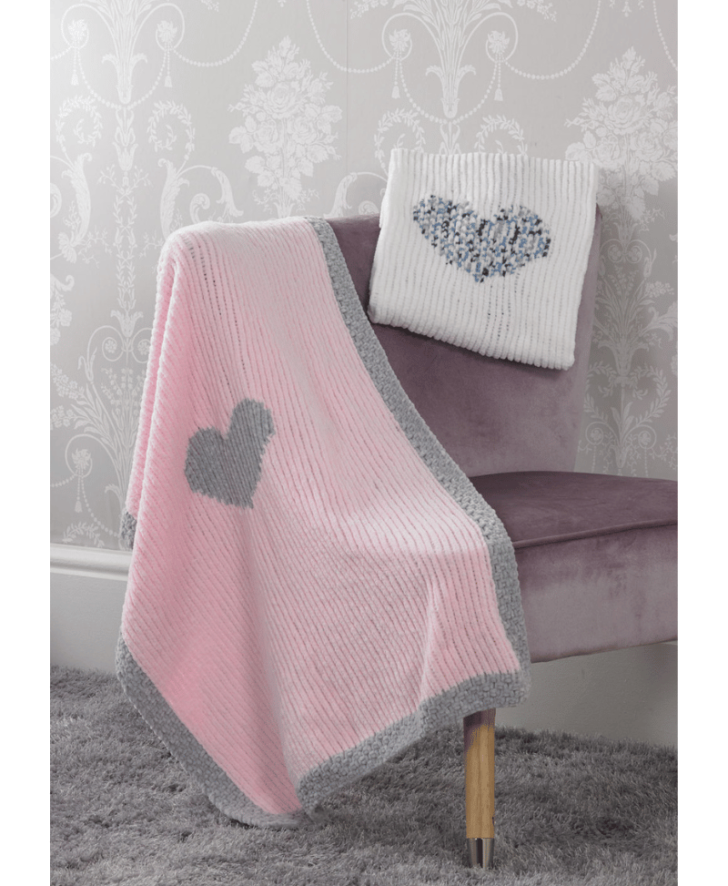 James C Brett JB525 Blankets in Flutterby Chunky – Wool and Crafts