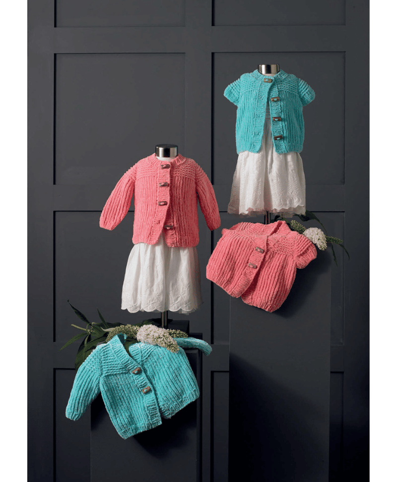 James C Brett JB648 Cardigans in Flutterby Chunky