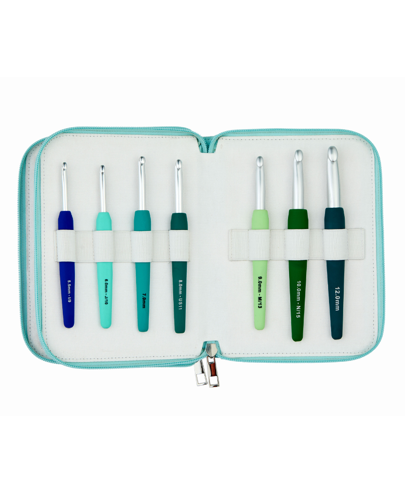 Knit Pro Waves Soft Grip Crochet Hook Set - Grande