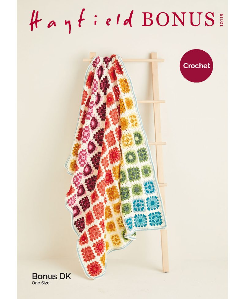 Sirdar 10119 Crochet Blanket in Hayfield Bonus DK (Leaflet)