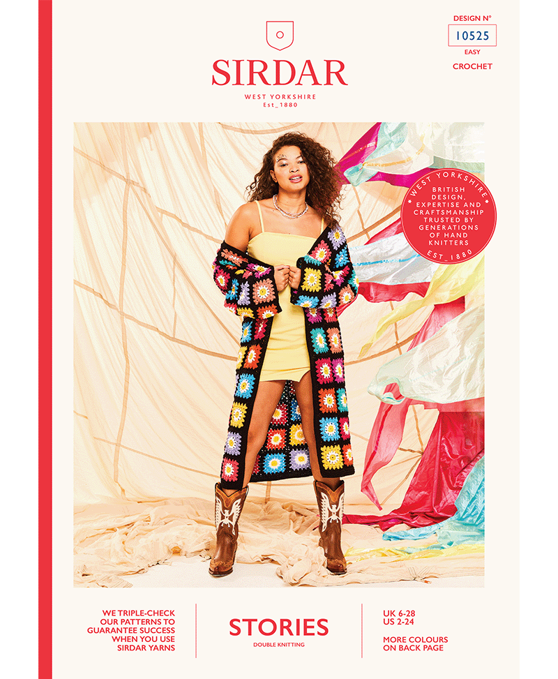 Sirdar 10525 Coat'Chella Jacket in Sirdar Stories DK (Download)
