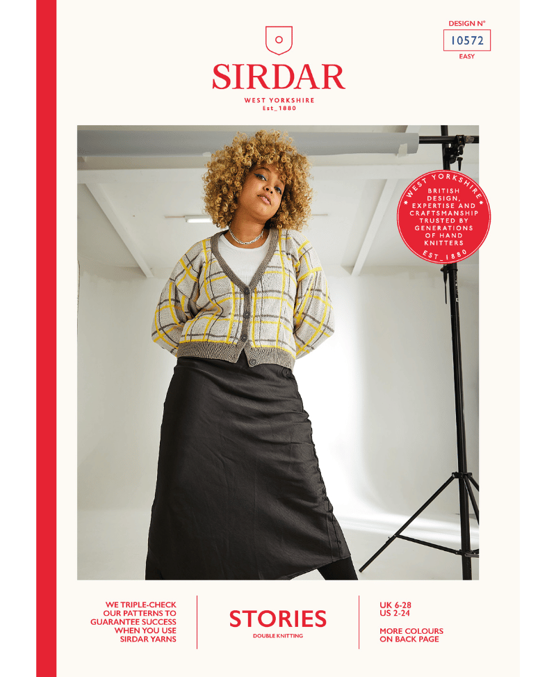 Sirdar 10572 Big City Cardigan in Stories DK