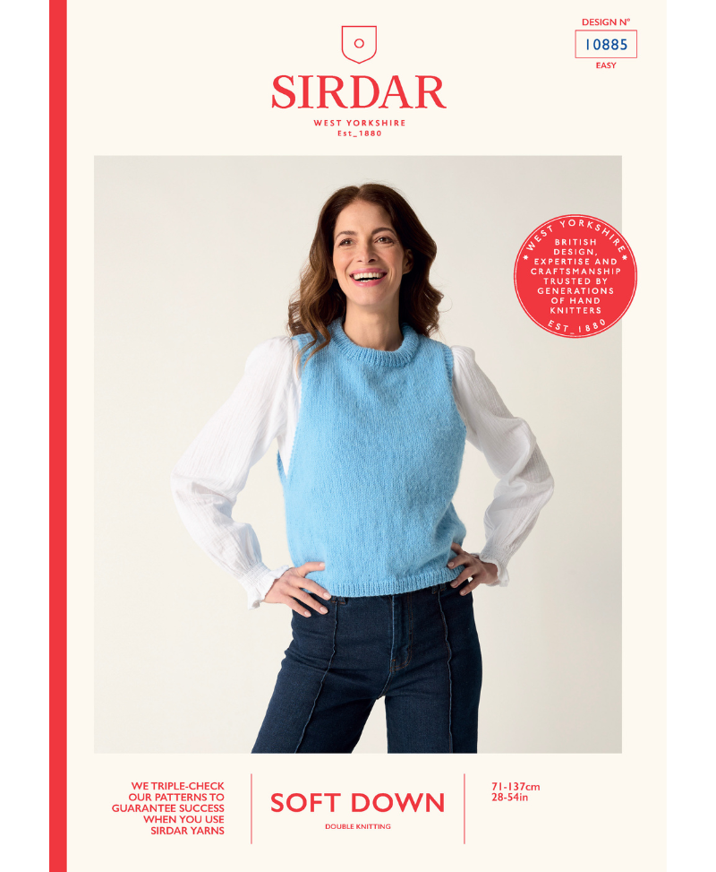 Sirdar 10885 Lofty Layer Vest in Sirdar Soft Down DK