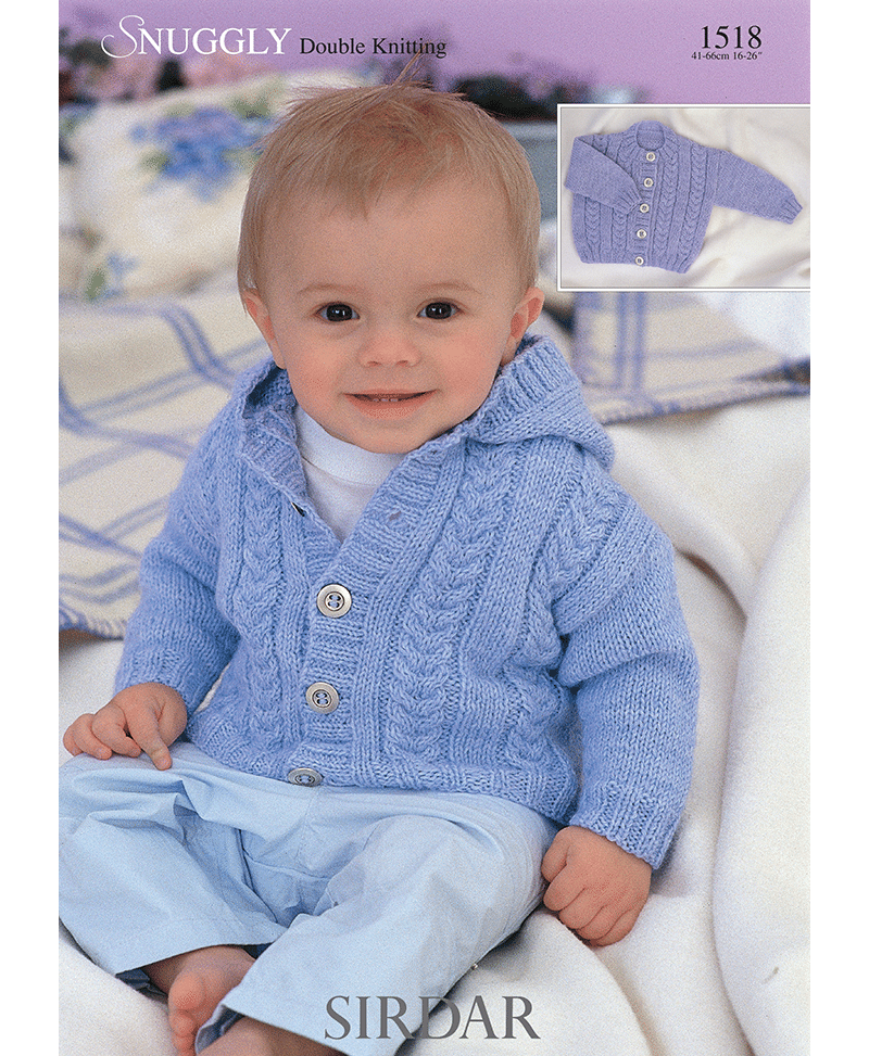 Sirdar 1518 Cardigan in Snuggly DK