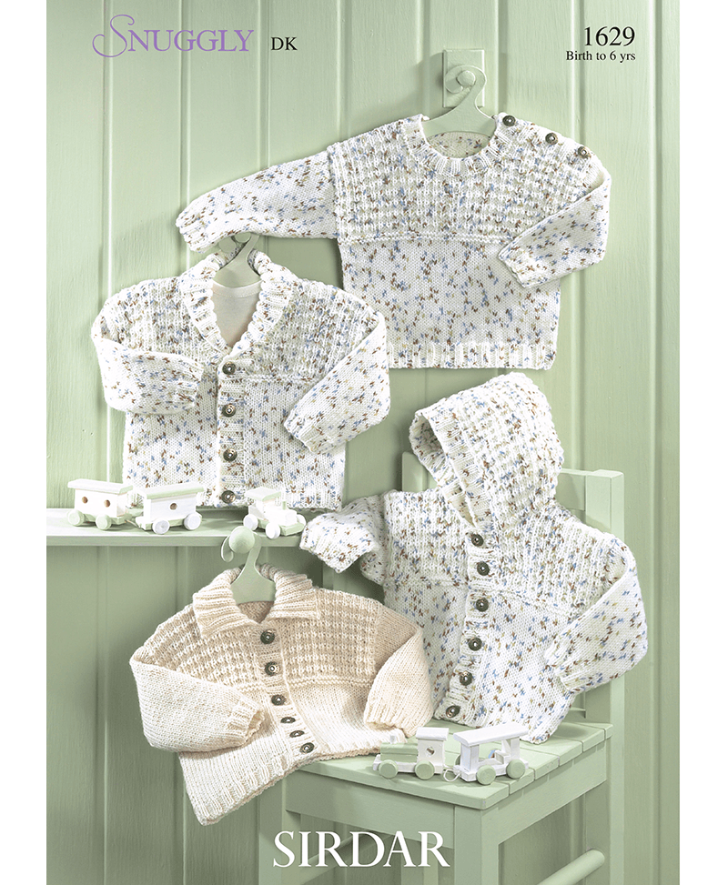 Sirdar 1629 Cardigans & Sweater in Snuggly DK (Leaflet)