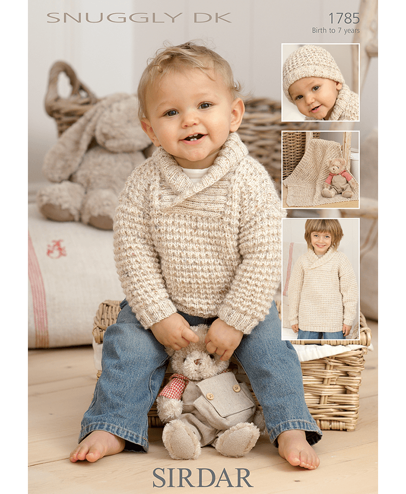 Sirdar 1785 Sweater, Hat & Blanket in Snuggly DK (Leaflet)