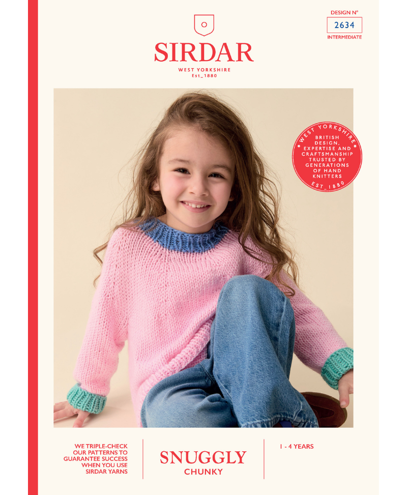 Sirdar 2634 Scandi Pop Sweater in Sirdar Snuggly Chunky