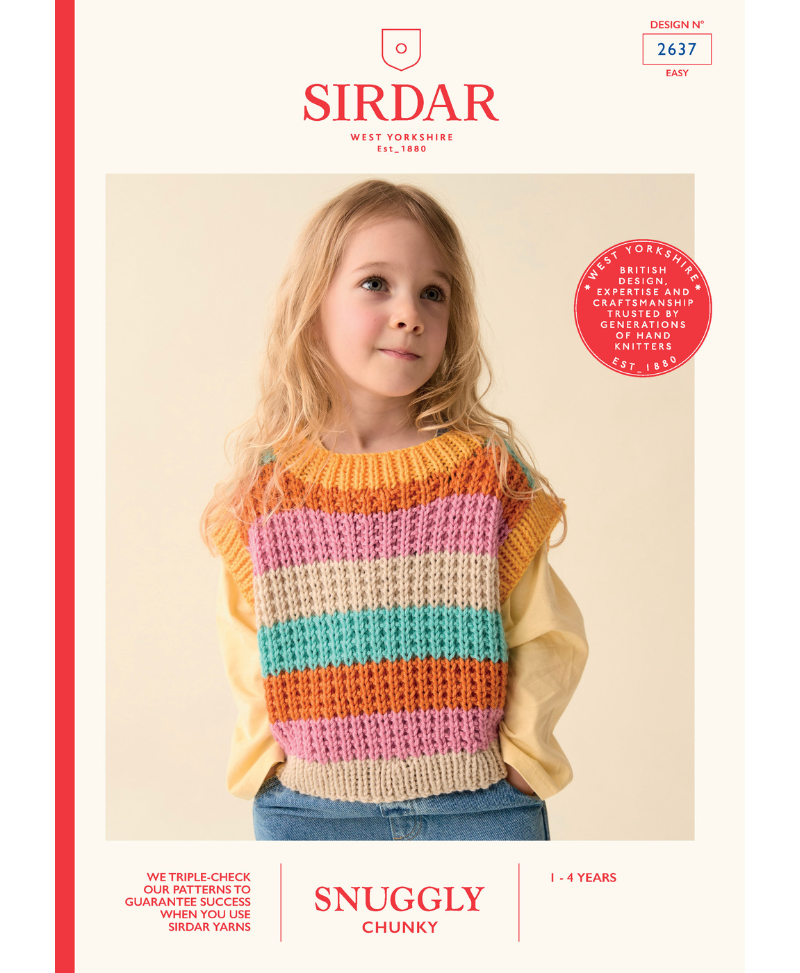 Sirdar 2637 Colour Pop Pullover in Sirdar Snuggly Chunky
