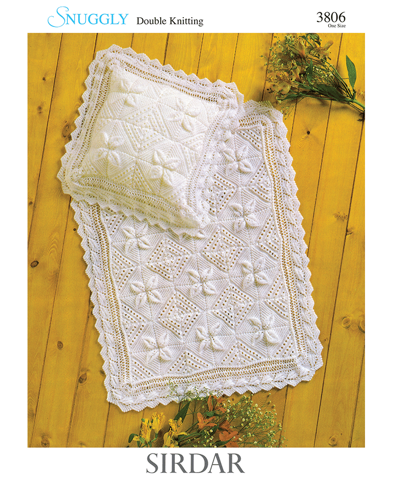 Sirdar 3806 Blanket & Cushion in Snuggly DK