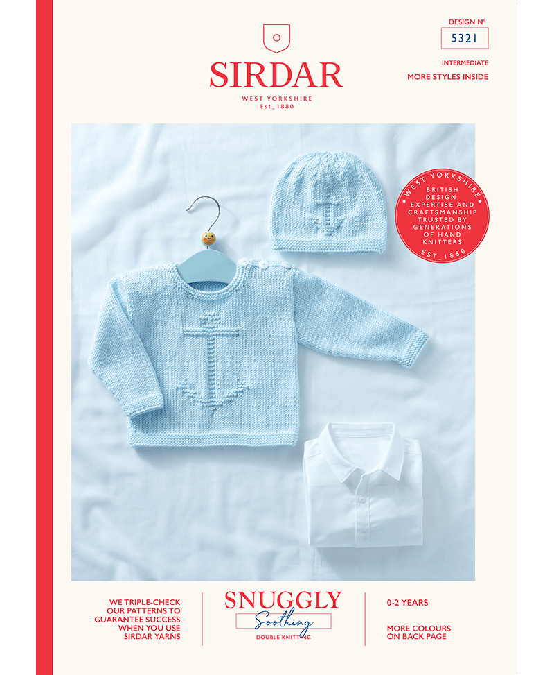 Sirdar 5321 Baby Sweater in Snuggly Soothing DK (Leaflet)