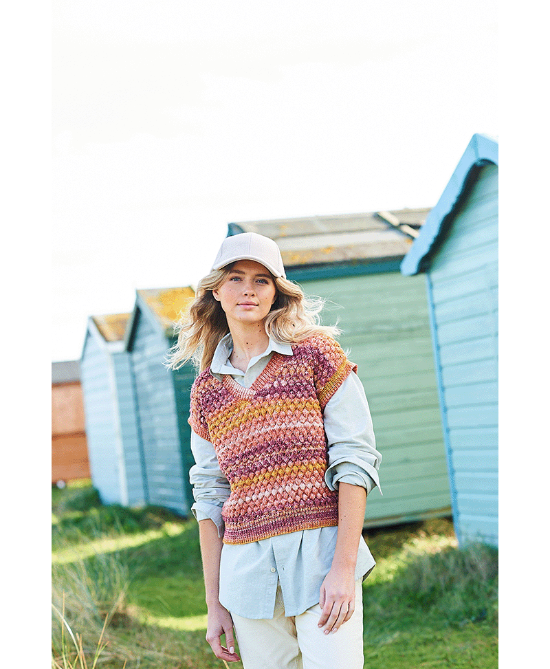 Stylecraft 10002 Tank Tops in Batik Swirl DK