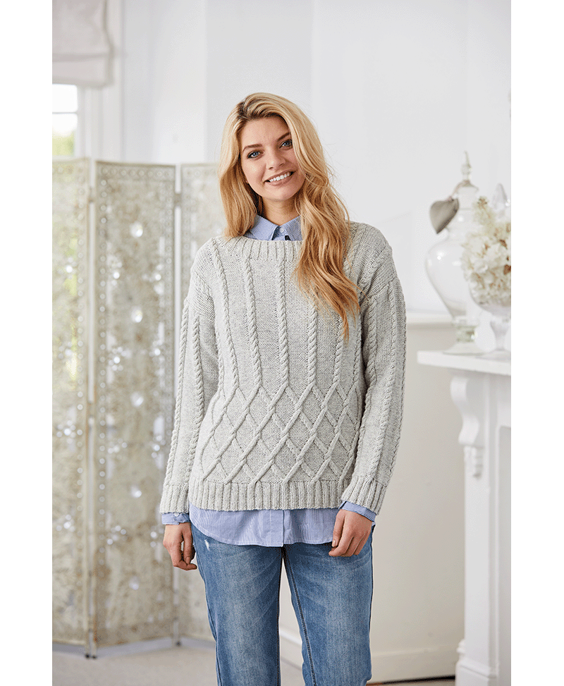 Stylecraft 9423 Jumper and Shawl in Batik DK