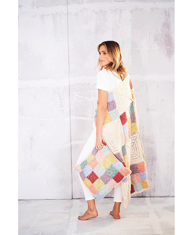 Stylecraft 9558 Crochet Farmhouse Patch Blanket in Batik DK