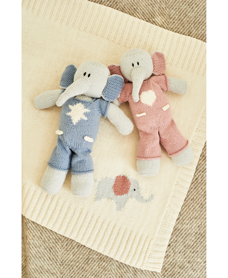 Stylecraft 9854 Elephant Toys & Blanket in Bambino DK