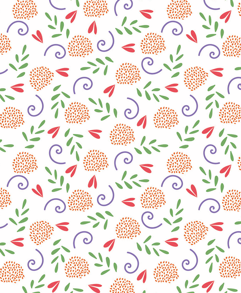 Craft Cotton Co - Cute Floral - White Ditsy