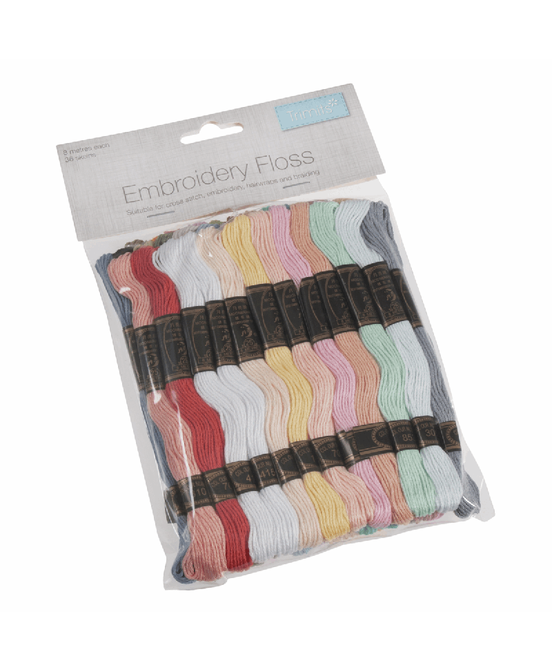Trimits Embroidery Floss - Pastels pack of 36
