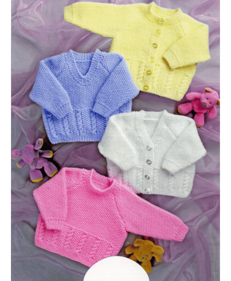 UKHKA 34 UK Hand Knit Assoc. Double Knitting Cardigans & Sweaters