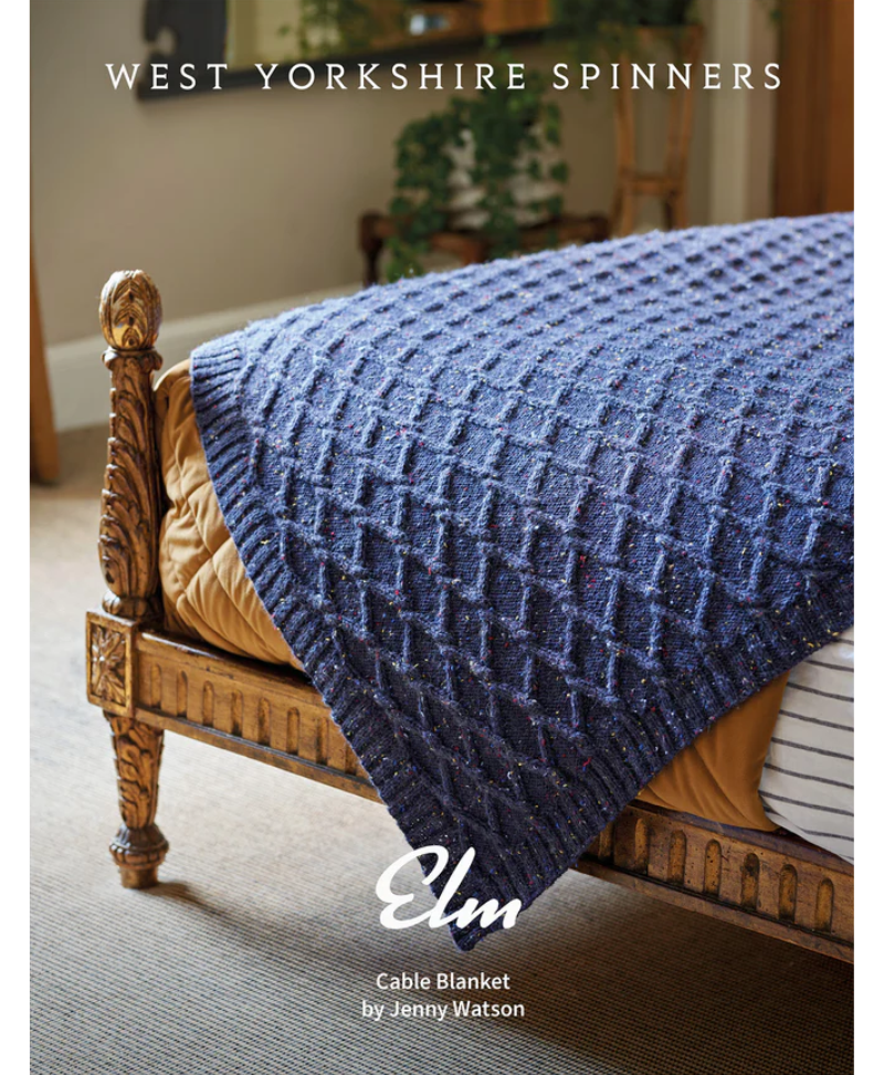 West Yorkshire Spinners Elm Cable Blanket in ColourLab Aran (Download)