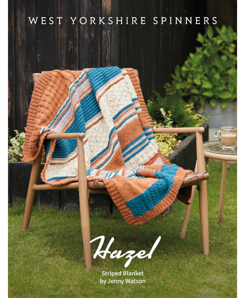 West Yorkshire Spinners Hazel Striped Blanket in ColourLab Aran (Download)