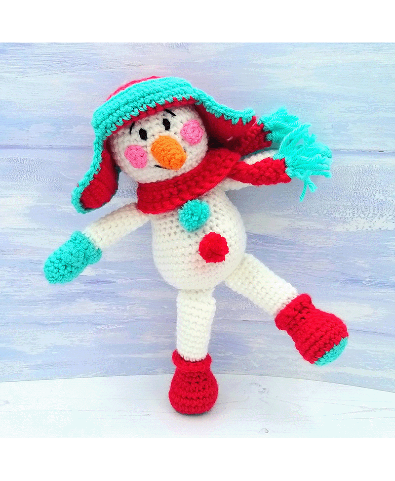 Wee Woolly Wonderfuls Chilli the Snowman in Stylecraft Special Chunky