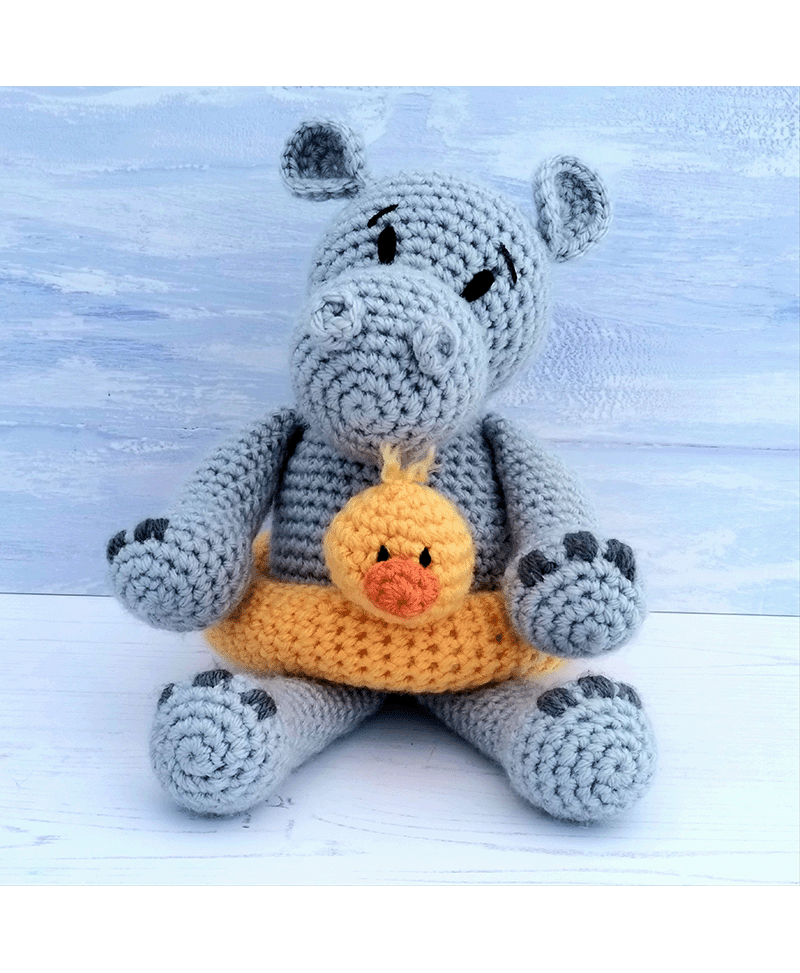 Wee Woolly Wonderfuls Henry the Hippo in Stylecraft Special Chunky