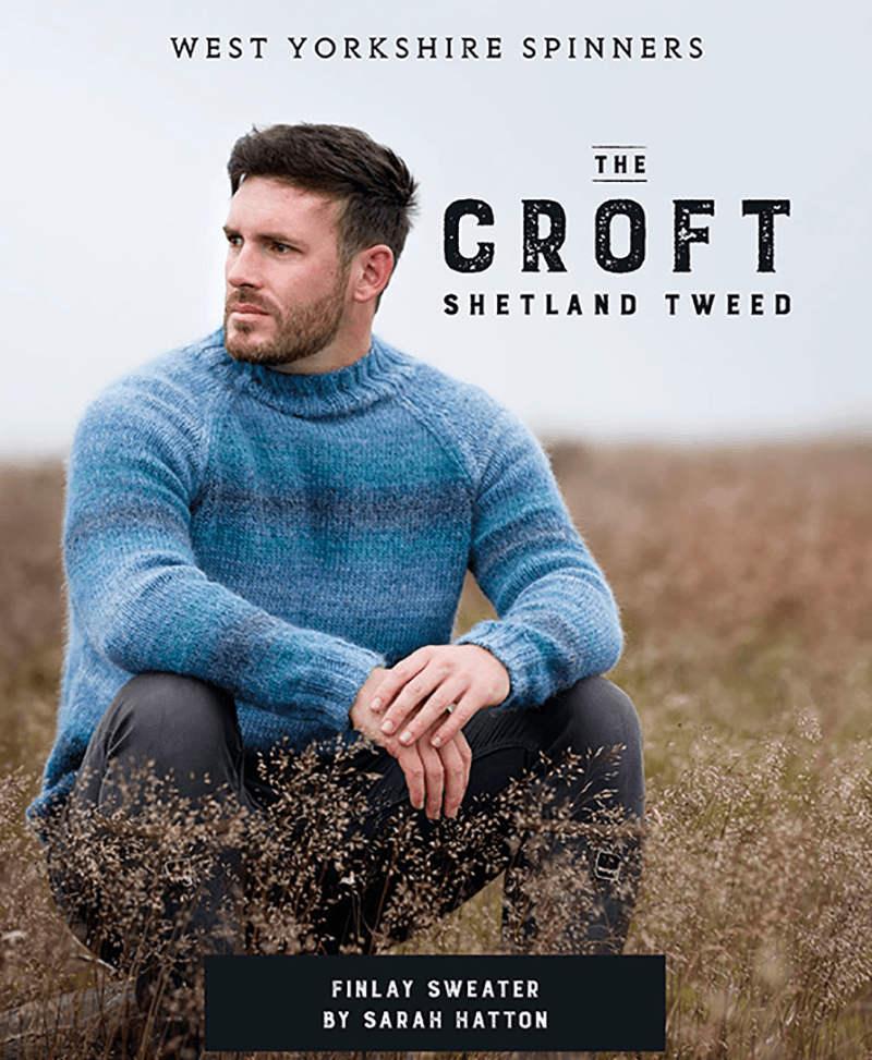 WYS Finlay Sweater in The Croft Wild Shetland Roving Aran (Leaflet)