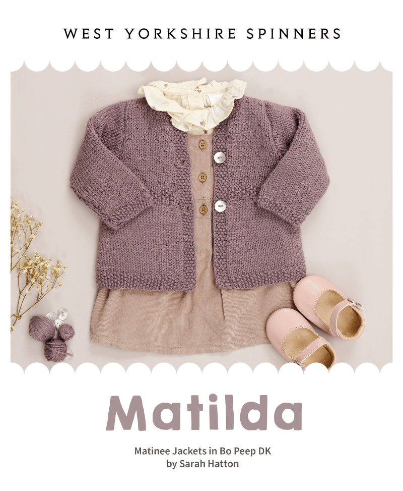 WYS Matilda Matinee Jackets in Bo Peep DK