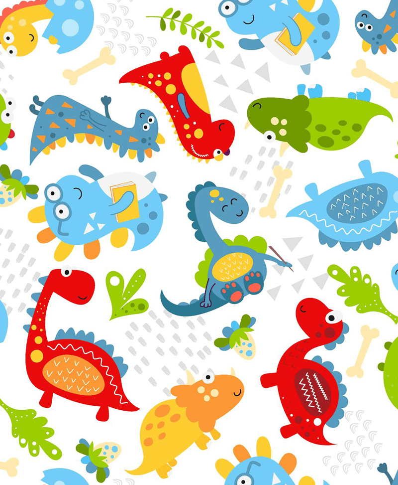 Craft Cotton Co - Little Dino - Friends