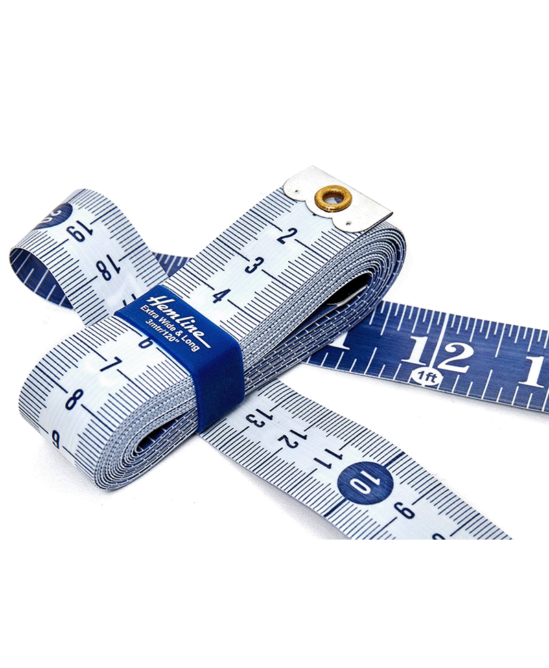 Hemline Extra Wide & Long Tape Measure – Wool and Crafts