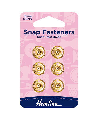 Hemline Snap Fasteners Sew-on