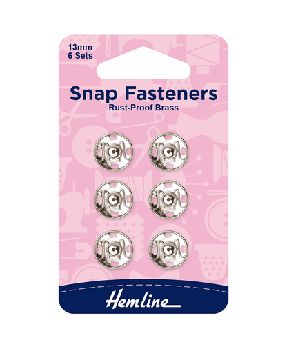 Hemline Snap Fasteners Sew-on