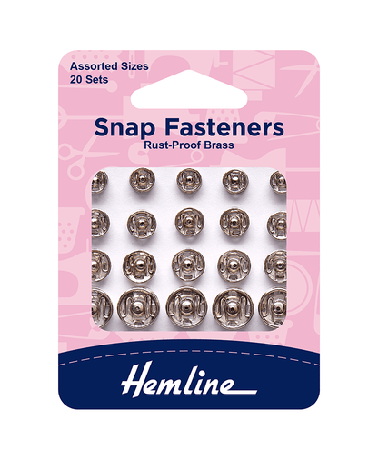 Hemline Snap Fasteners Sew-on