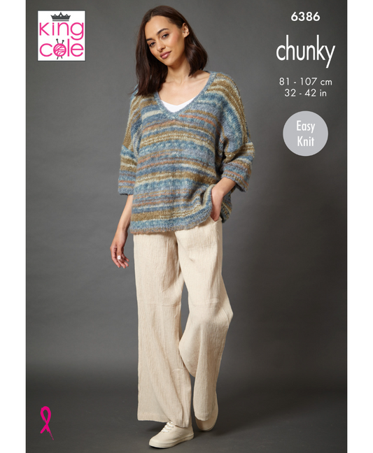 King Cole 6386 Sweaters in Flair Chunky