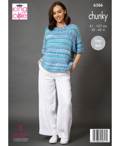 King Cole 6386 Sweaters in Flair Chunky