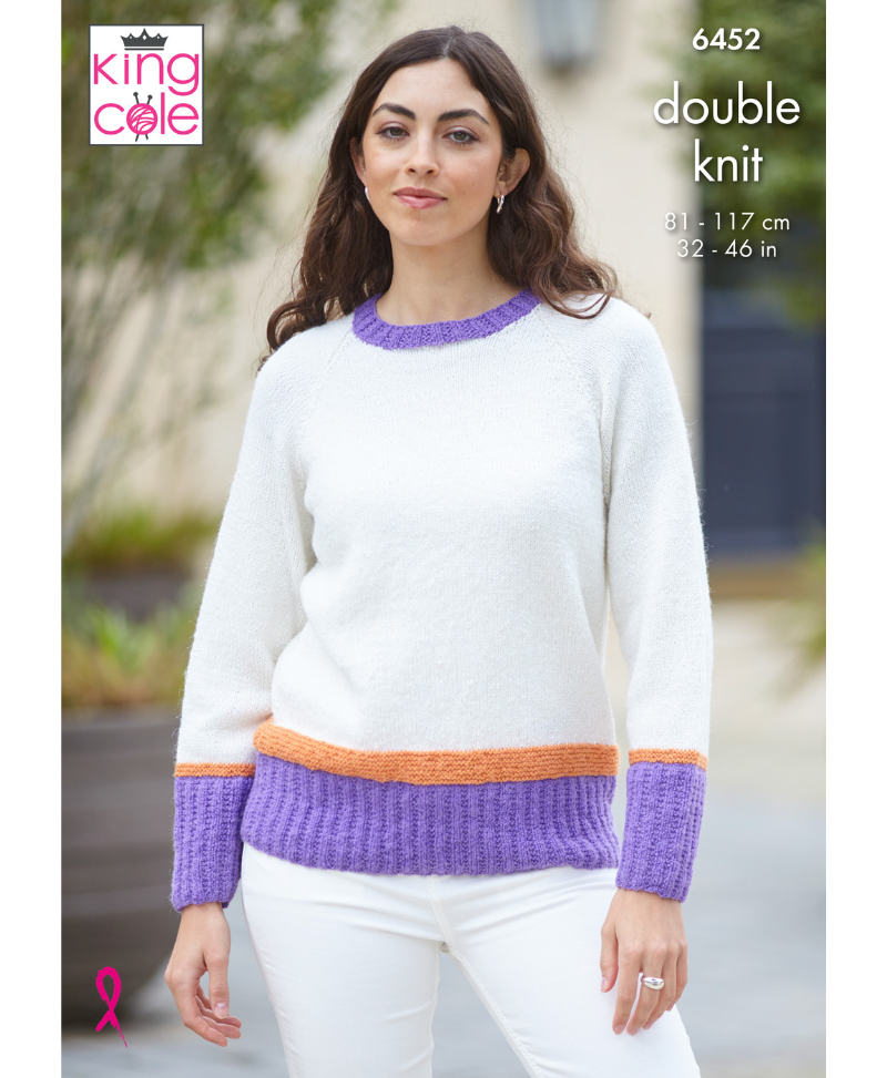 King Cole 6452 Sweater and Tank Top in Eternity DK
