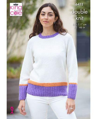 King Cole 6452 Sweater and Tank Top in Eternity DK