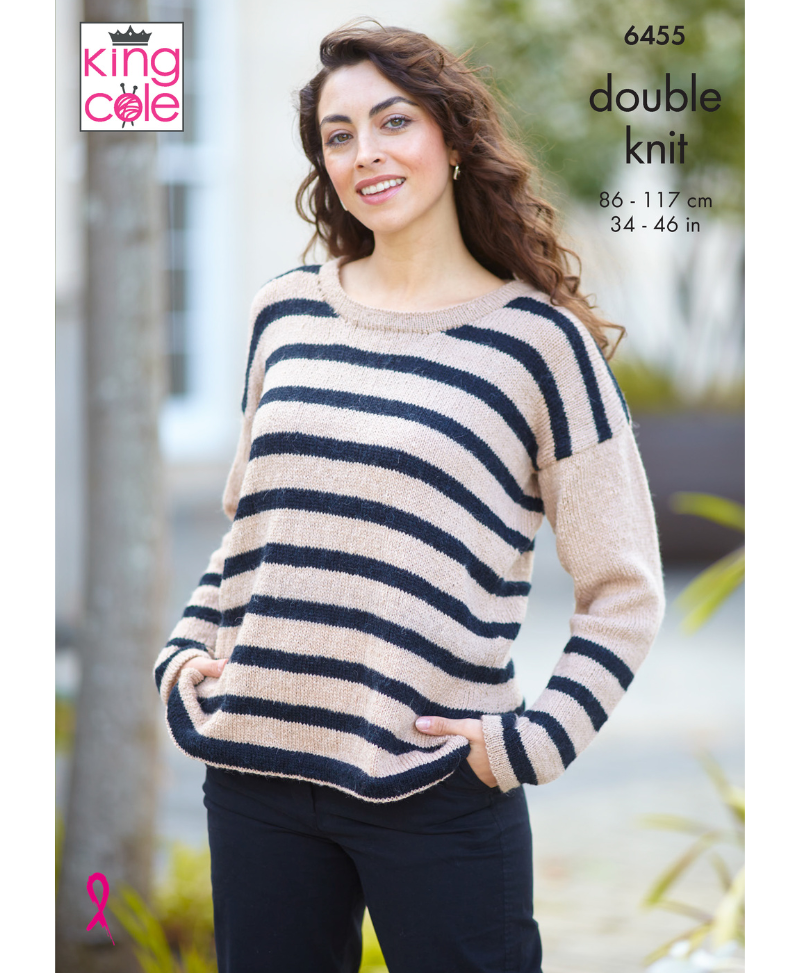 King Cole Eternity DK 6455 Sweater Pattern & Yarn Pack