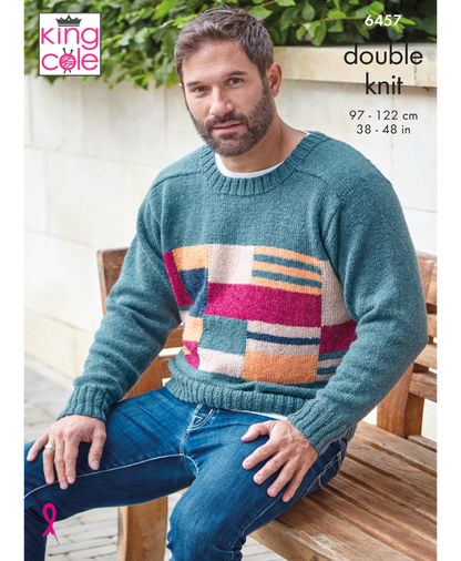 King Cole 6457 Mens Sweaters in Eternity DK