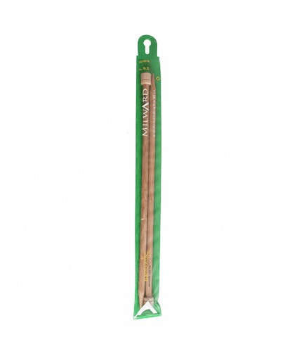 Milward Single Pointed Bamboo Knitting Needles 33cm