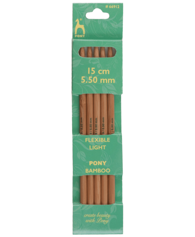 Pony Bamboo Double Pointed Knitting Needles