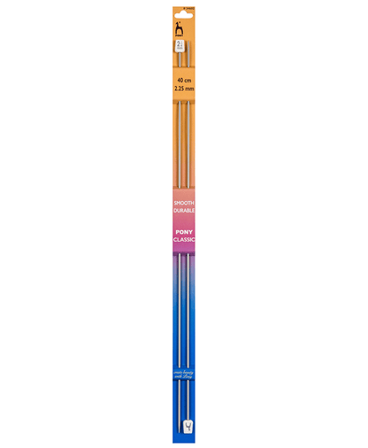 Pony Single Pointed Knitting Needles 40cm