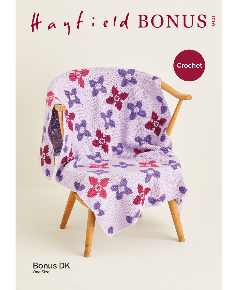 Sirdar 10121 Crochet Blanket in Hayfield Bonus DK (Leaflet)