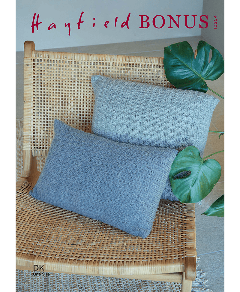 Sirdar 10254 Grass Stitch Cushions in Hayfield Bonus DK (Leaflet)
