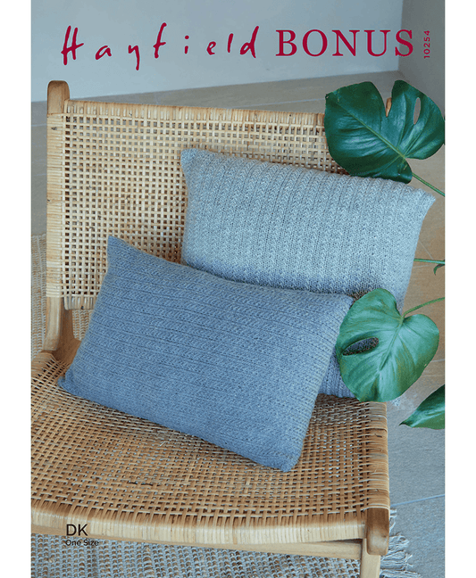 Sirdar 10254 Grass Stitch Cushions in Hayfield Bonus DK (Leaflet)