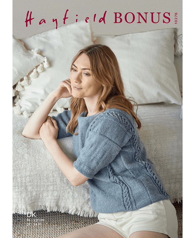 Sirdar 10276 Waterfall Lace Top in Hayfield Bonus DK (Leaflet)