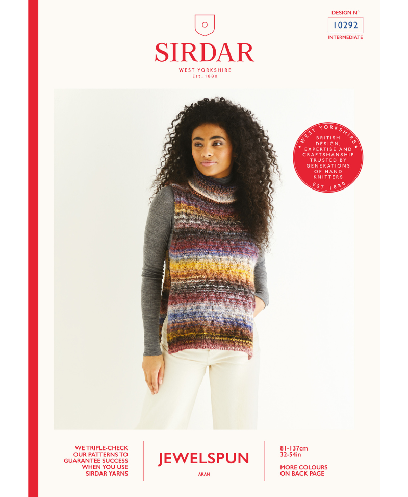Sirdar 10292 Poncho in Sirdar Jewelspun
